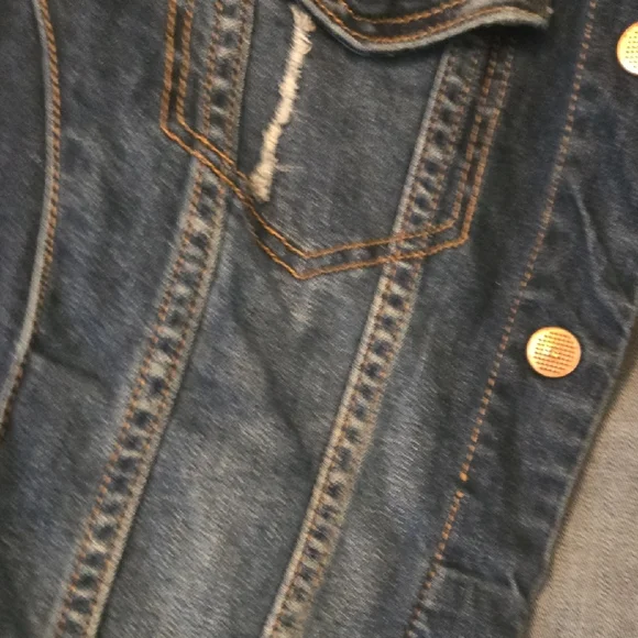 Lane Bryant Dark Blue Denim Jacket - Picture 4 of 5